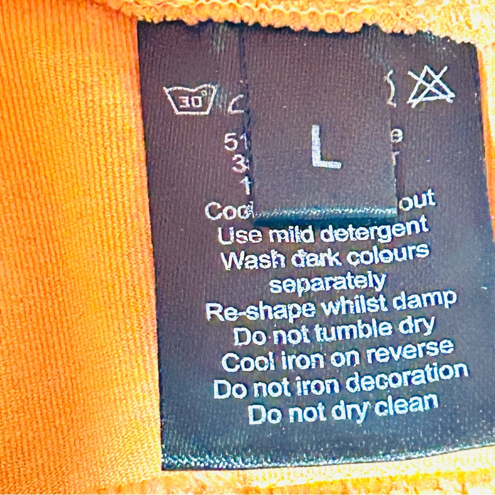 Alphalete Orange Seamless Racerback Sports Bra Size Large - Picture 3 of 5